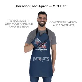 [Personalization Only] Patriots Apron & BBQ Mitt Set