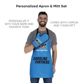 [Personalization Only] Panthers Apron & BBQ Mitt Set