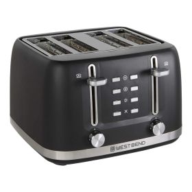 West Bend 4-Slice Toaster, in Black