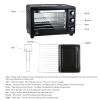 Dubbin Small Toaster Oven Countertop, Black